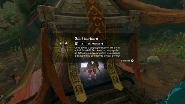 Emplacement Gilet barbare Zelda Tears of the Kingdom