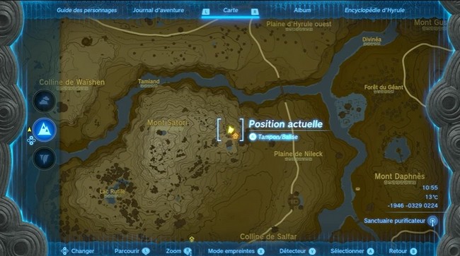 Emplacement Pomme d'or Zelda Tears Of The Kingdom-1