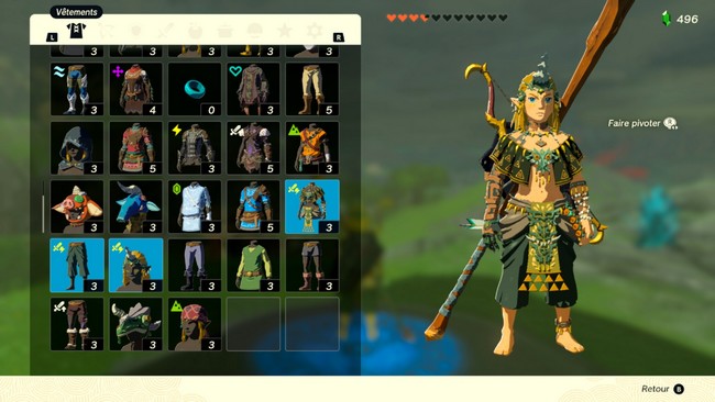 Emplacement Tenue de la foudre Zelda Tears of The Kingdom