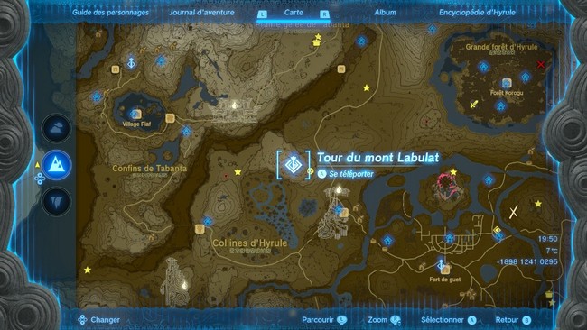 Emplacement Tour du mont Labulat