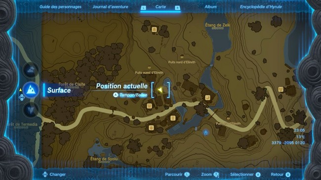 Goutiée ou Baldinn Zelda Tears of the Kingdom-Emplacement Filip