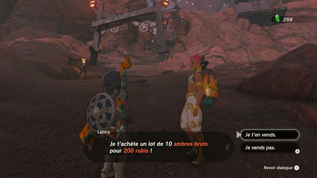 L’acheteuse d’ambre Zelda Tears of the Kingdom