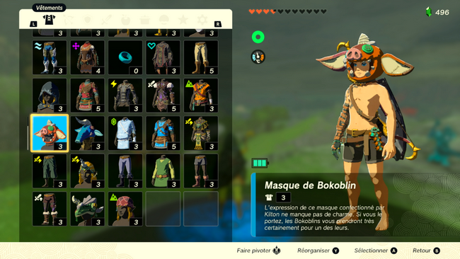 Masque de Bokoblin Zelda Tears of the Kingdom