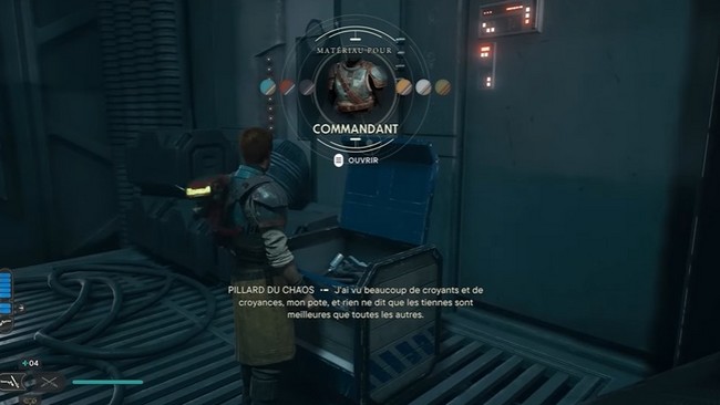 Matériau veste du commandant Star Wars Jedi Survivor