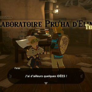Quête Le Laboratoire Pri’Ha d’Elimith Zelda Tears of the Kingdom-1