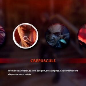 Red Fall changer la difficulté