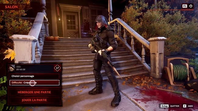 Red Fall modifier la difficulté