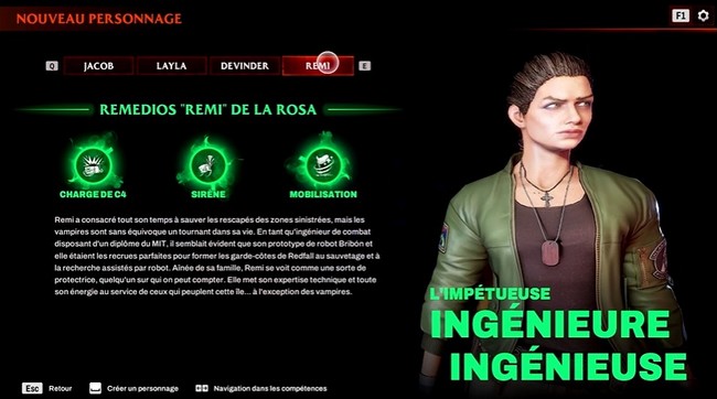 Red Fall personnage Remi