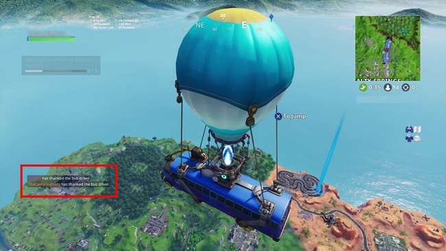 Remercier le chauffeur de bus Fortnite sur PC, PS, Xbox, Switch et mobile