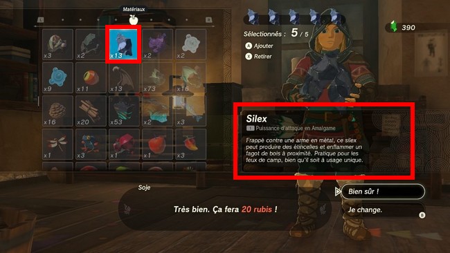 Un silex au goût de riche Zelda Tears of the Kingdom-4-silex