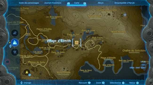 Village d'Elimith Zelda Tears of the Kingdom