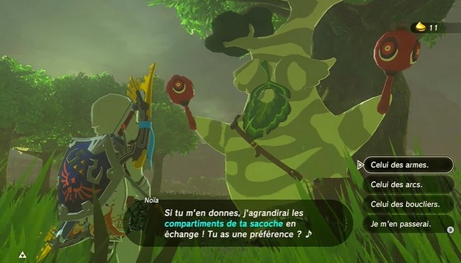 agrandir son sacoche Zelda Tears Of The Kingdom