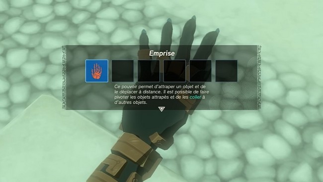 débloquer Emprise Zelda Tears of the Kingdom