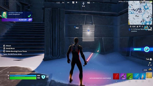 emplacement Afficher des posters ou est miles Fortnite-sanctuaire isolé
