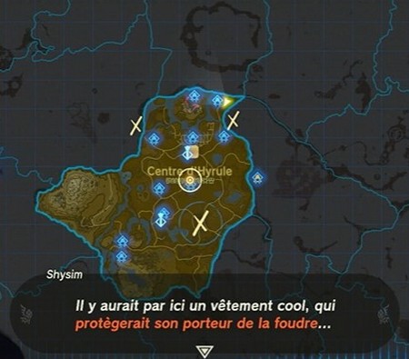 emplacement Trésor de Lambda Zelda Tears of the Kingdom