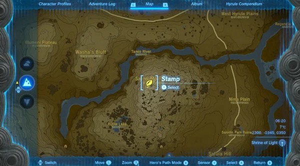 emplacement cerisier Satori dans Tears of the Kingdom