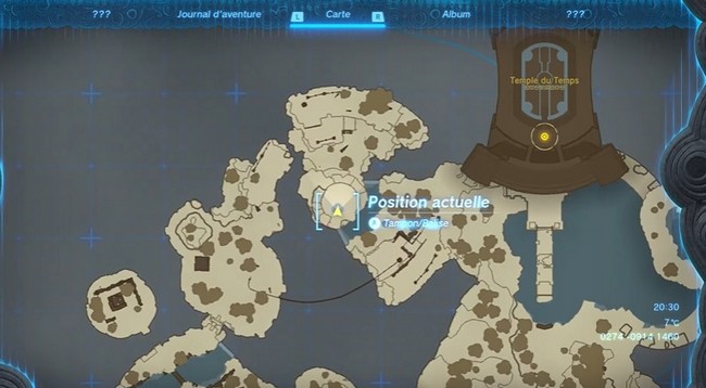 emplacement pouvoir Emprise Zelda Tears of the Kingdom