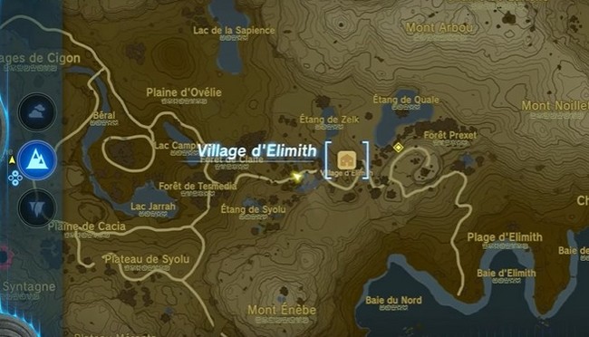 Village d'Elimith dans Zelda Tears of the Kingdom