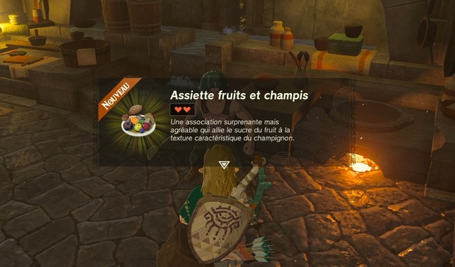Assiette fruits et champis - Mission Le menu du jour Zelda Tears of the Kingdom