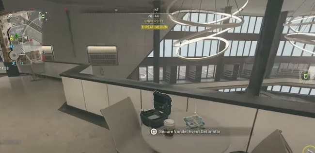 Emplacement détonateur de l'université de Vondel DMZ Warzone 2 saison 4-1