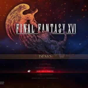 Fichier de sauvegarde de la démo de Final Fantasy XVI qui ne s'affiche pas