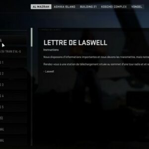 lettre de Laswell-DMZ-saison 4-guide-2