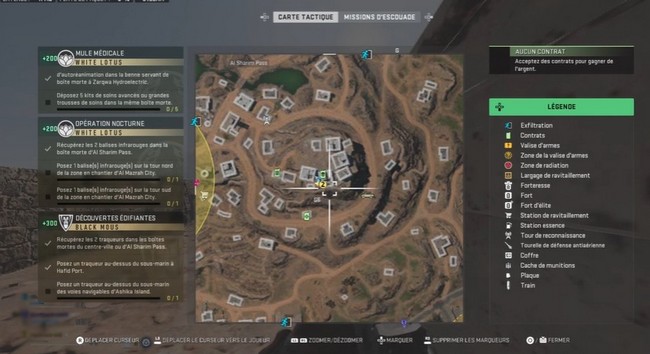 Emplacement boite morte d'AI Sharim Pass DMZ saison 4