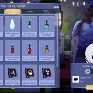 potion royale violette dans Disney Dreamlight Valley