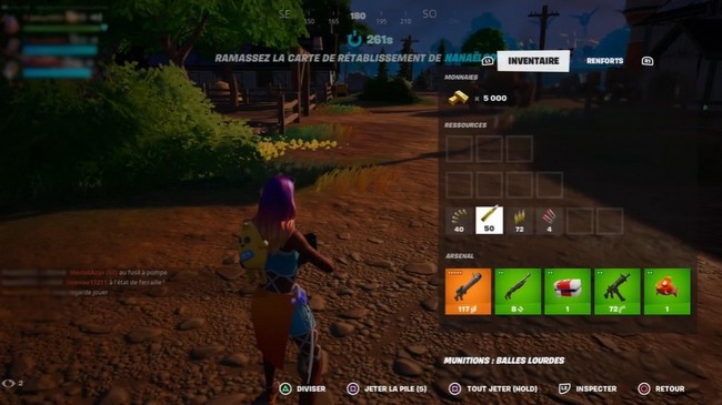 Transporter une Pile de Munitions Entière sur 10 m dans Fortnite