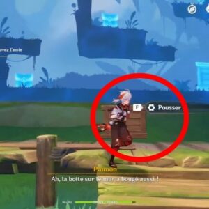 entrer dans le mur de pierre et sauver l'ami de la Gouttelette dans Genshin impact 3.8