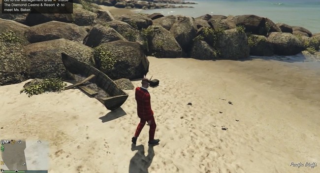 Emplacement de l'épave dans GTA Online le 17 juillet 2023