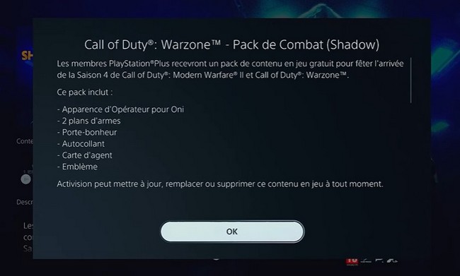 Pack de Combat Shadow Warzone 2 saison 5-3