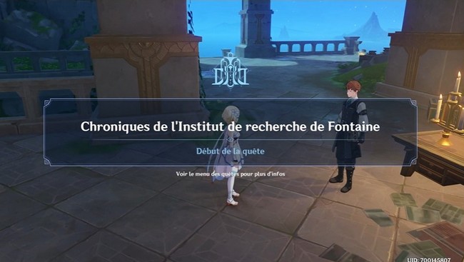 Chroniques de l'Institut de recherche de Fontaine de Genshin impact 4.1-1