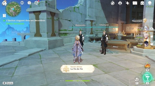 Chroniques de l'Institut de recherche de Fontaine de Genshin impact 4.1-41