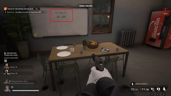 Code du sous-sol de la Bijouterie Ashton Payday 3-3