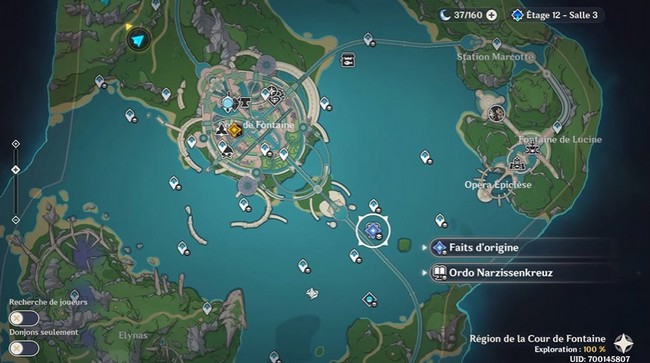 Faits d'origine dans Genshin impact