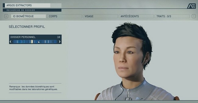 ID biométrique Starfield