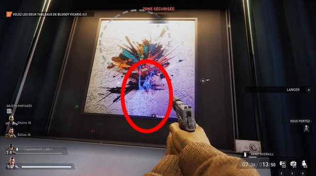 voler les deux tableaux de bloody Vicario-Payday 3-3