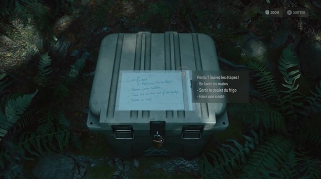 Code Cache secrète Scène de crime Alan Wake 2-solution