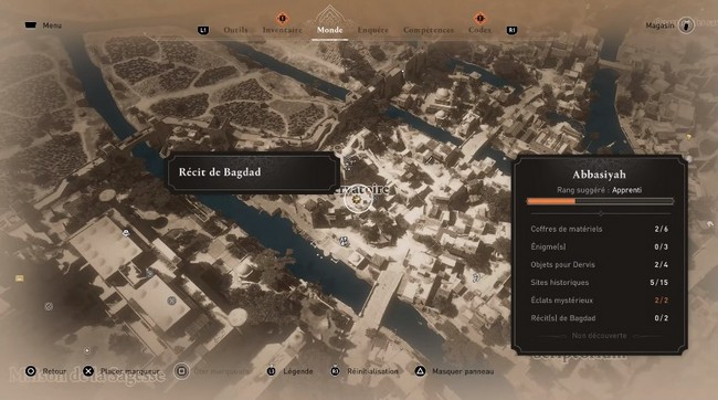 Récit de Bagdad d'Abbasiyah Assassin’s Creed Mirage