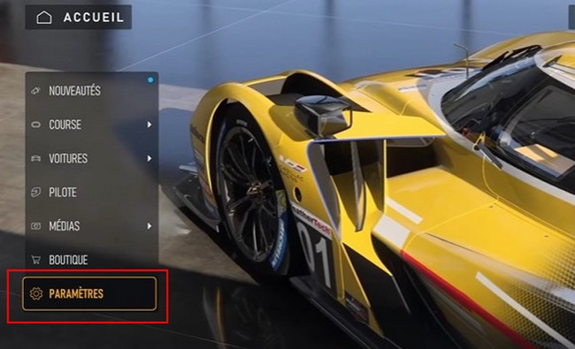 Réglage de la luminosité dans Forza Motorsport 8
