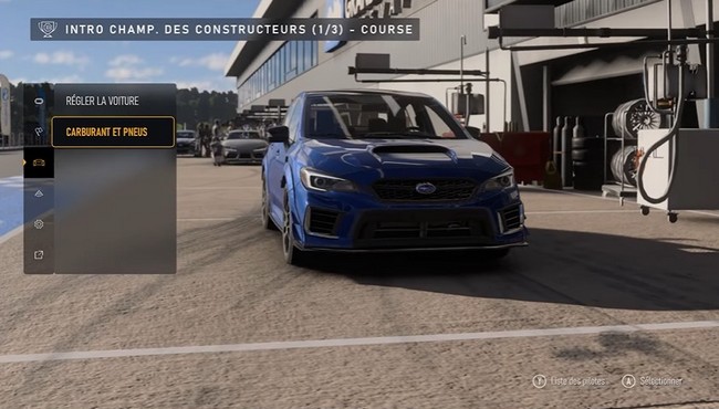 meilleure stratégie en matière de carburant et de pneus dans Forza Motorsport 8