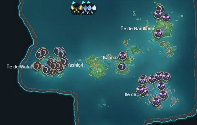 créatures sauvages sans jambes qui ne sont pas animaux aquatiques à Inazuma