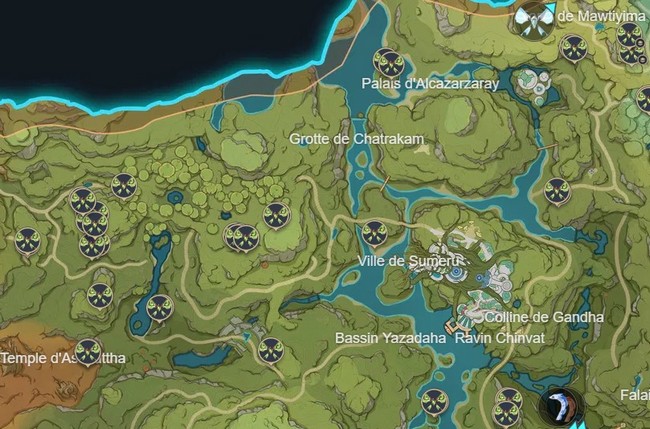 créatures sauvages sans jambes qui ne sont pas animaux aquatiques à Sumeru