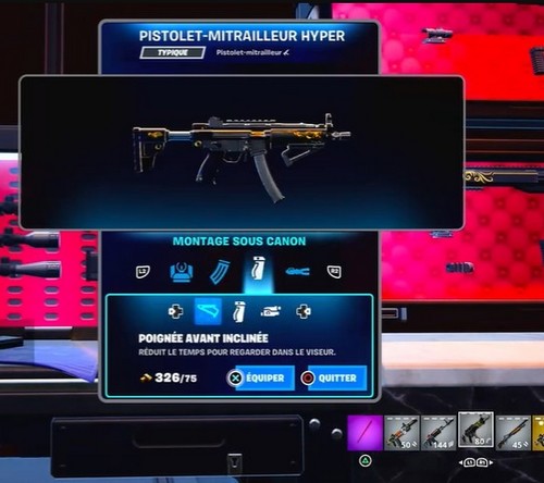 Comment Appliquer une Modification d'Arme a un Établi de Modification Fortnite