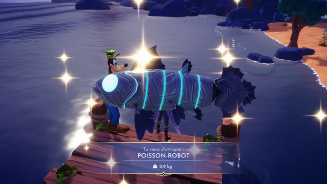 Emplacement Poisson robot Disney Dreamlight Valley