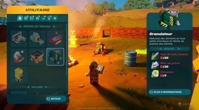 Granulateur lego fortnite