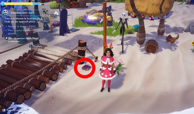 Près du ponton de la Plage Enchantée