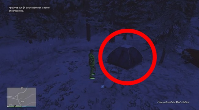 Tente ensanglantée GTA online