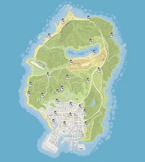 Tous les emplacements des bonhommes de neige dans GTA Online 2023